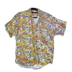 Express vintage floral button down